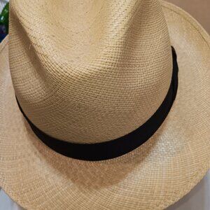 The Hatter Company Del Monico Fedora Men's 7-1/2 Straw
